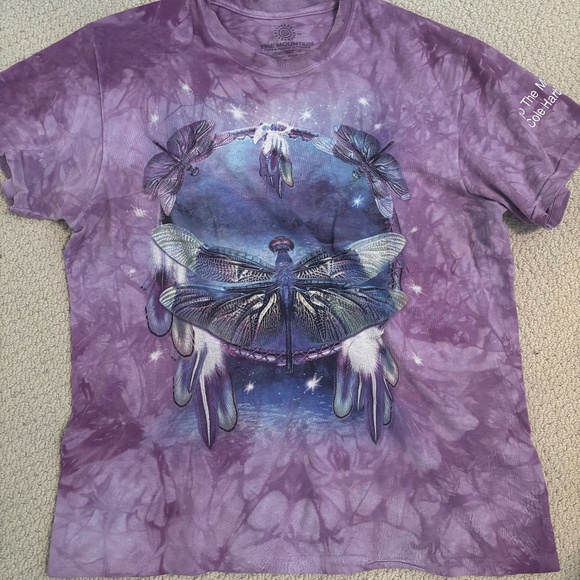 Vintage tye dye dragonfly the mountain T-shirt - Picture 1 of 3
